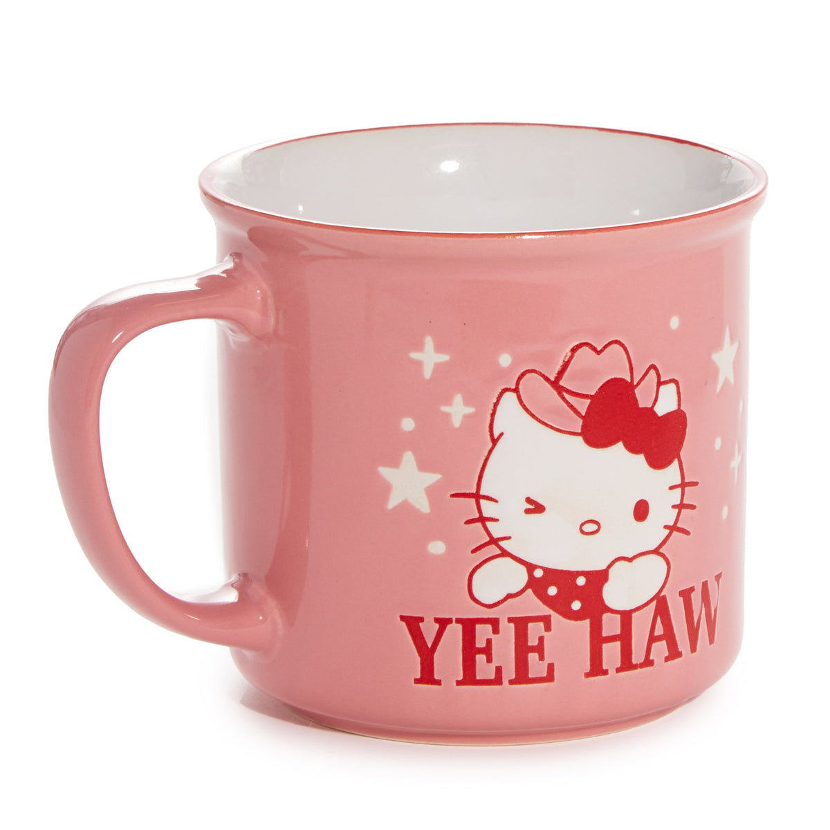 Hello Kitty Lone Star Hand-Painted Ceramic Mug Set of 2