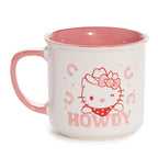Hello Kitty Lone Star Hand-Painted Ceramic Mug Set of 2