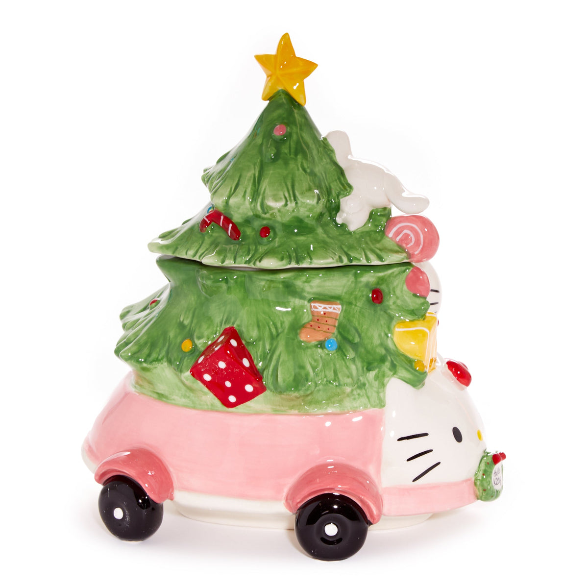 Hello Kitty and Friends Holiday Hand-Painted Ceramic Joy Ride Cookie Jar