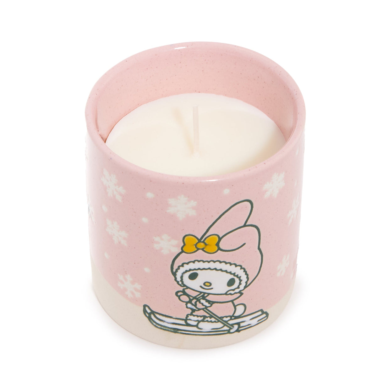 My Melody Holiday Ski Ceramic Candle, Christmas Eve Scent