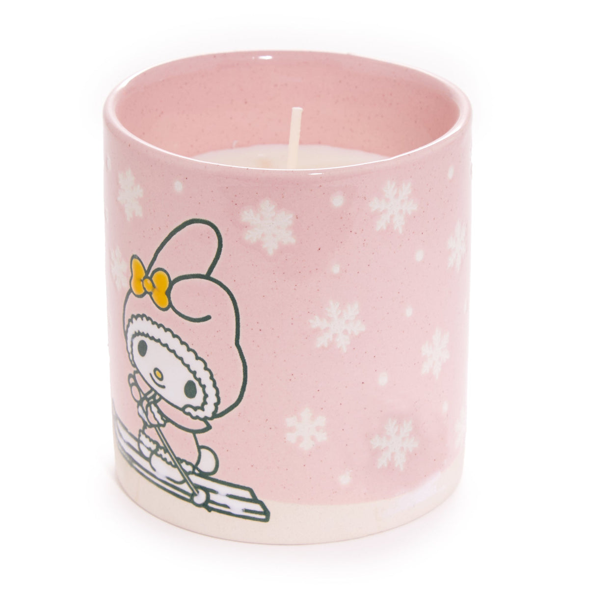 My Melody Holiday Ski Ceramic Candle, Christmas Eve Scent