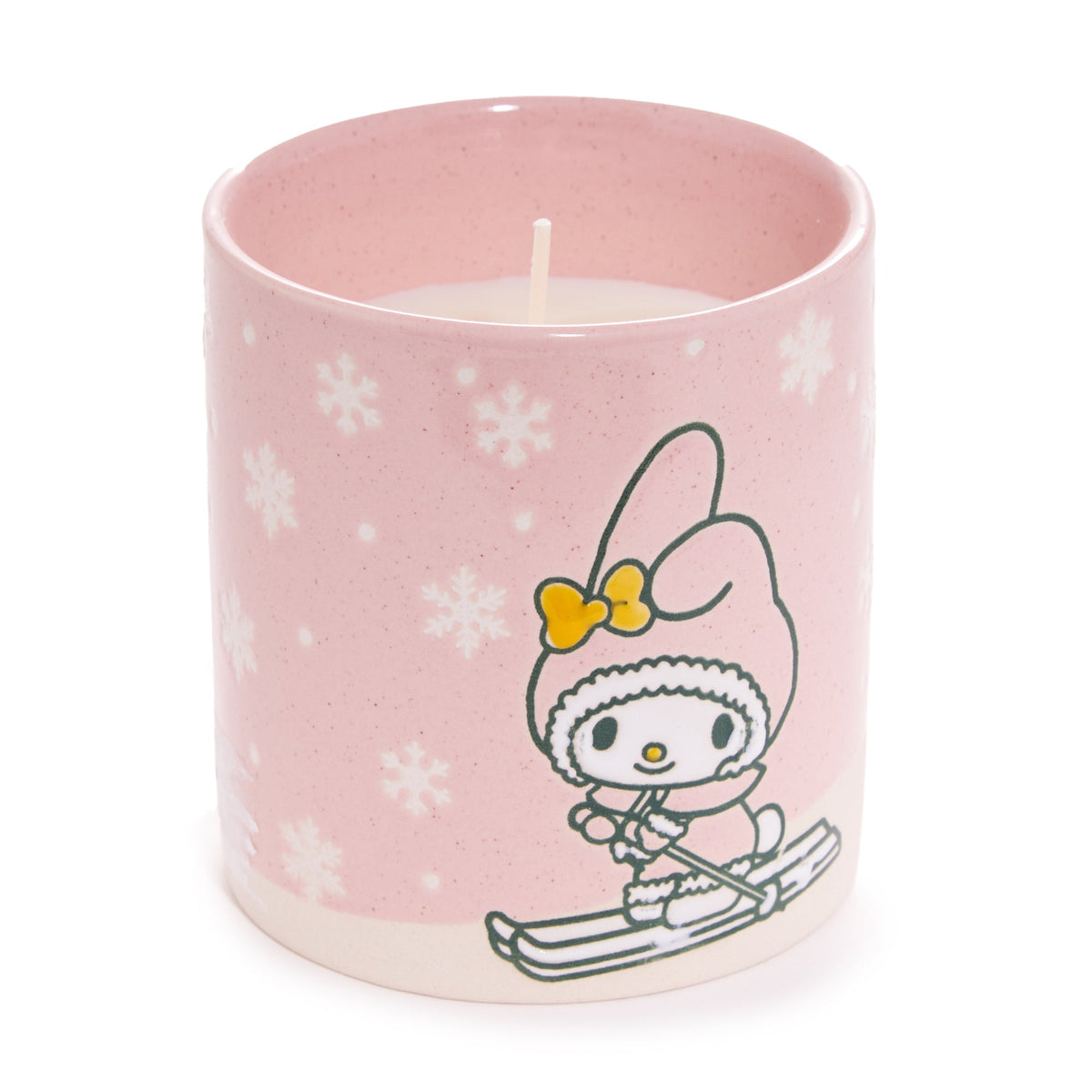 My Melody Holiday Ski Ceramic Candle, Christmas Eve Scent