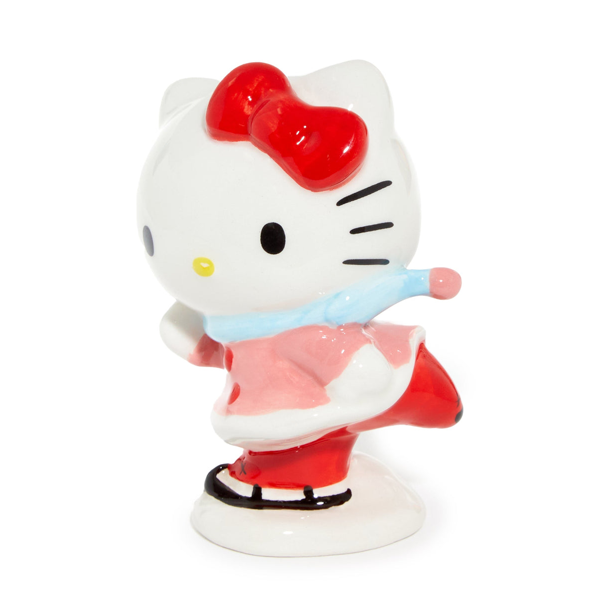 Hello Kitty Holiday Ski Hand-Painted Ceramic Mug and Figurine Set