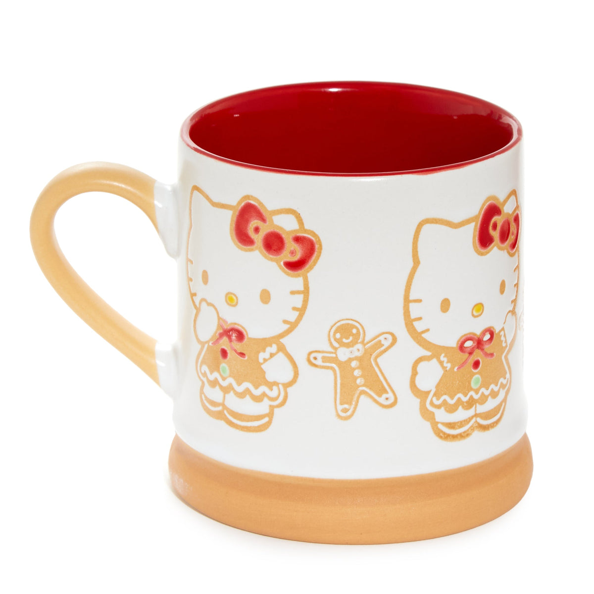 Hello Kitty Gingerbread Hand-Painted Ceramic Mug Gift Set of 2