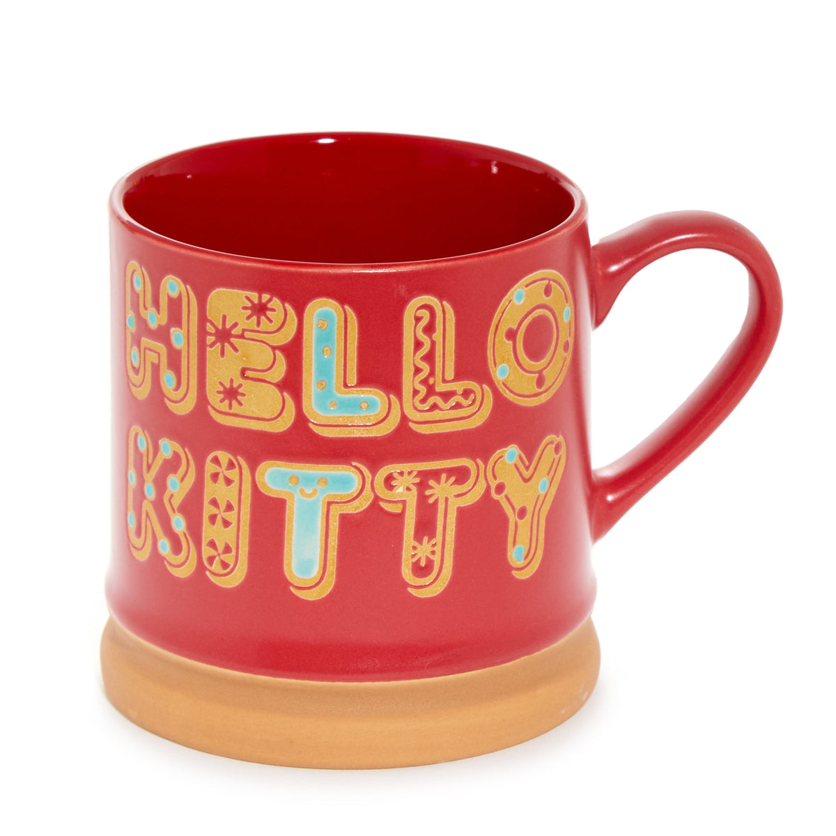 Hello Kitty Gingerbread Hand-Painted Ceramic Mug Gift Set of 2