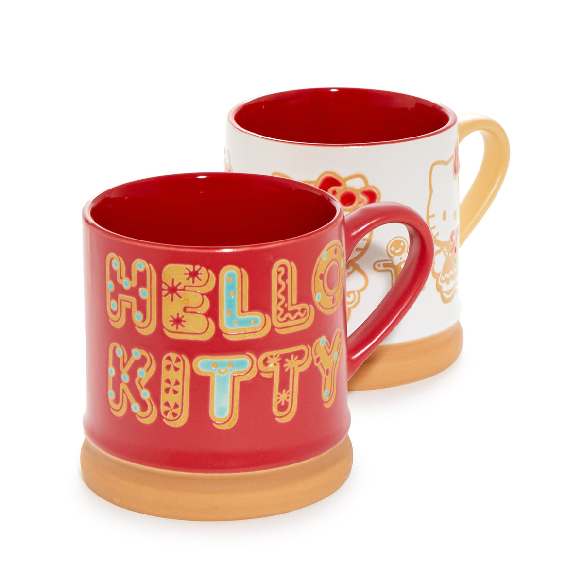 Hello Kitty Gingerbread Holiday Ceramic Mug Gift Set (Set of 2)