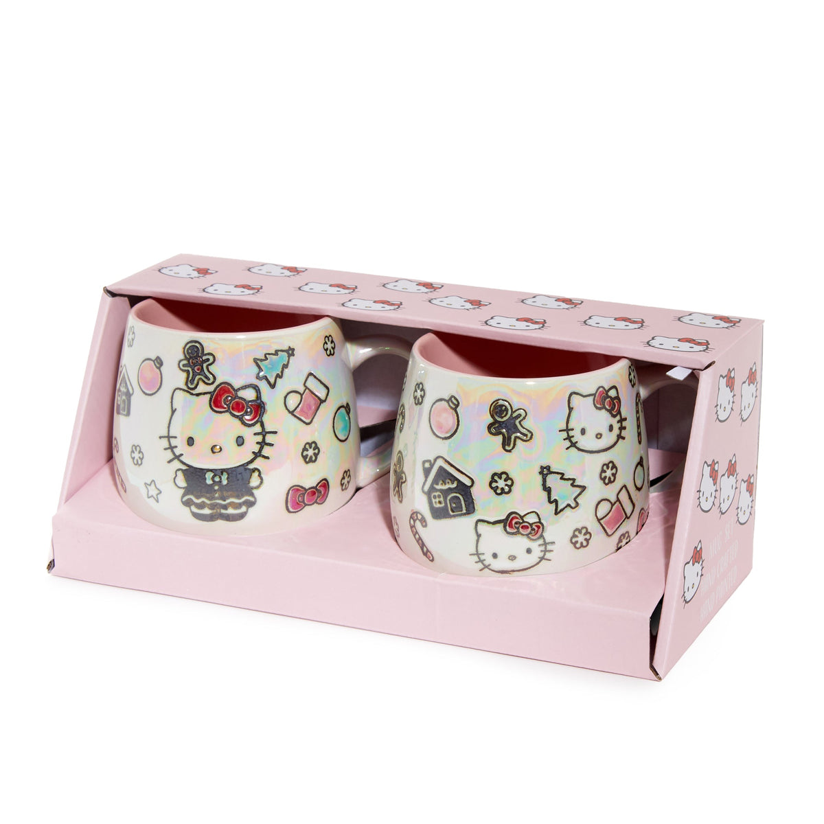 Hello Kitty Holiday Cheer Ceramic Mug Gift Set, Set of 2