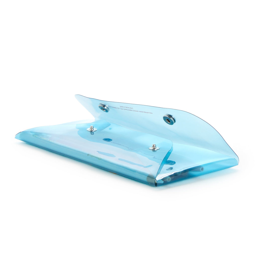 Hello Kitty x Care Bears Translucent Blue Snap Pencil Case
