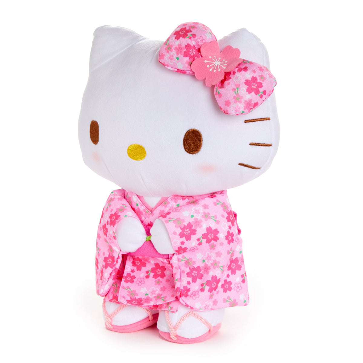 Hello Kitty Spring Kimono 12 Inch Standing Plush, Pink