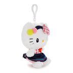 Hello Kitty Retro Denim Plush Mascot Clip