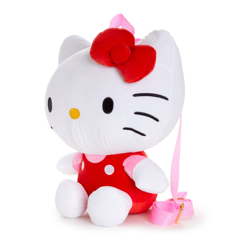 Hello Kitty Classic Red Overalls Plush Backpack