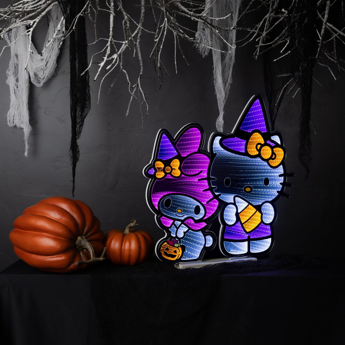 Hello Kitty and My Melody 24 Inch Halloween Ekkolight Infinity Light