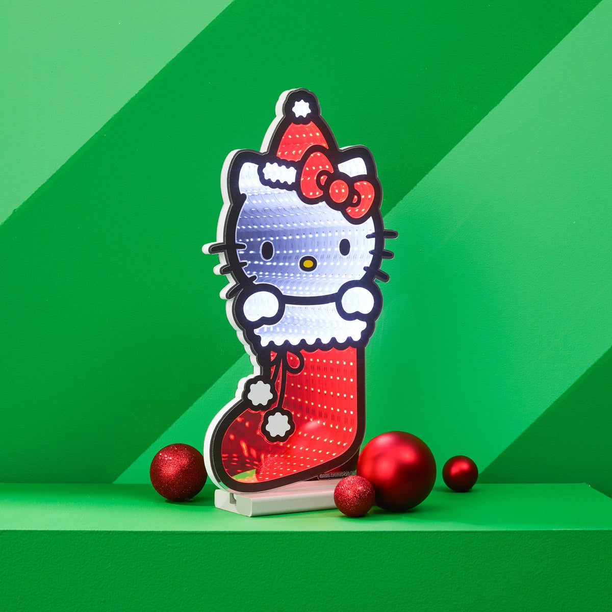 Hello Kitty Sixteen Inch Holiday Stocking Infinity Light Ekkolight
