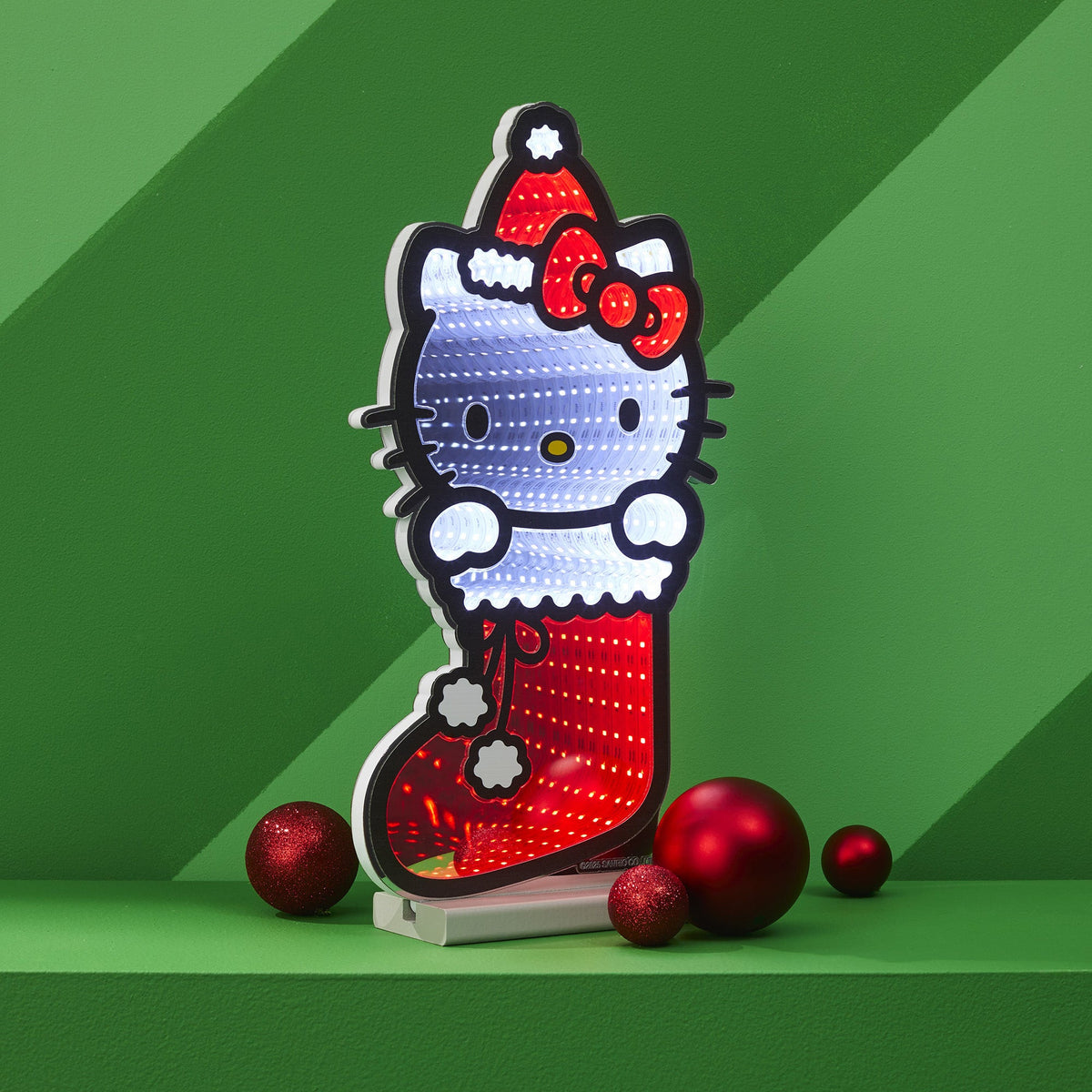 Hello Kitty Sixteen Inch Holiday Stocking Infinity Light Ekkolight