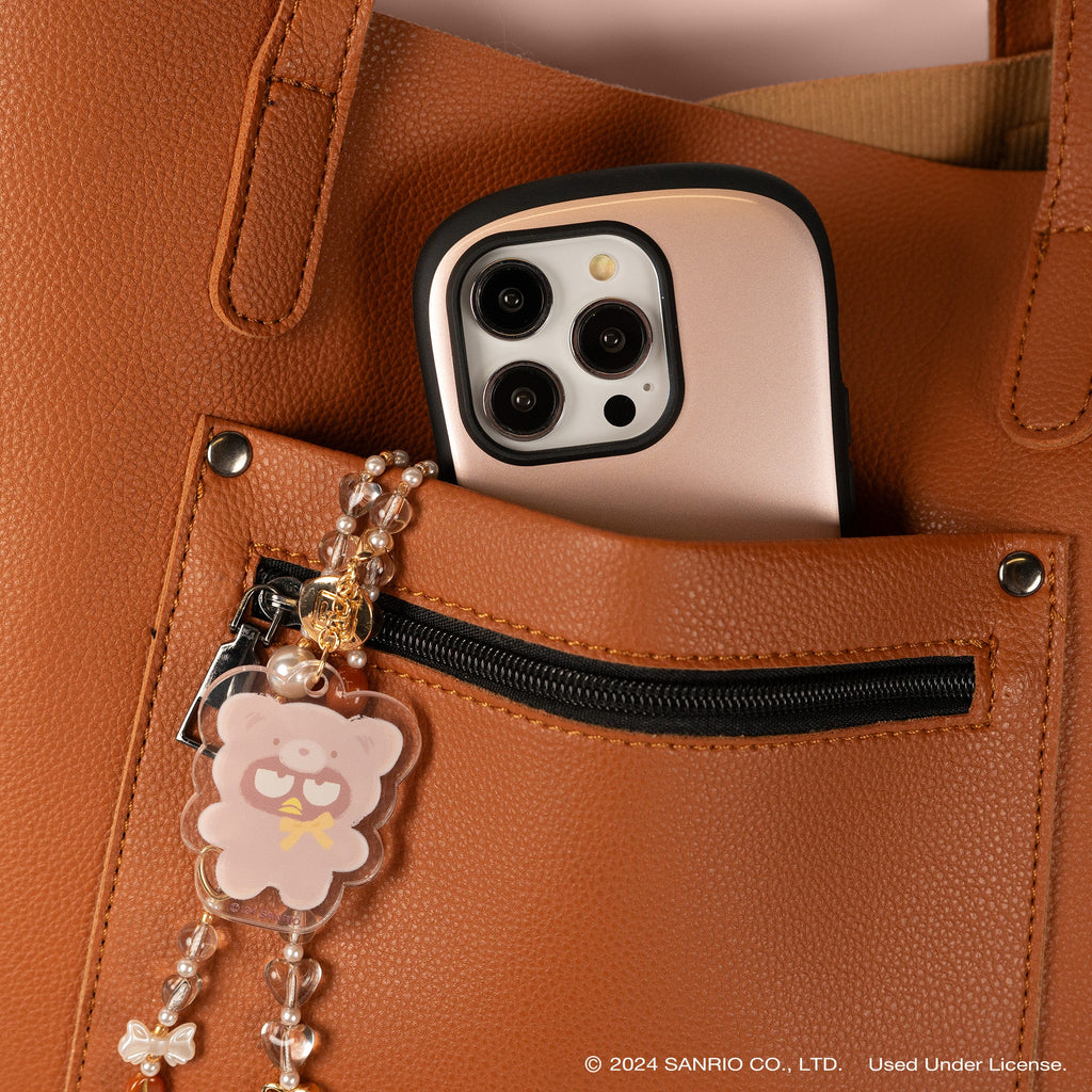 Badtz-maru Latte Bear Beaded Phone Wrist Strap Charm