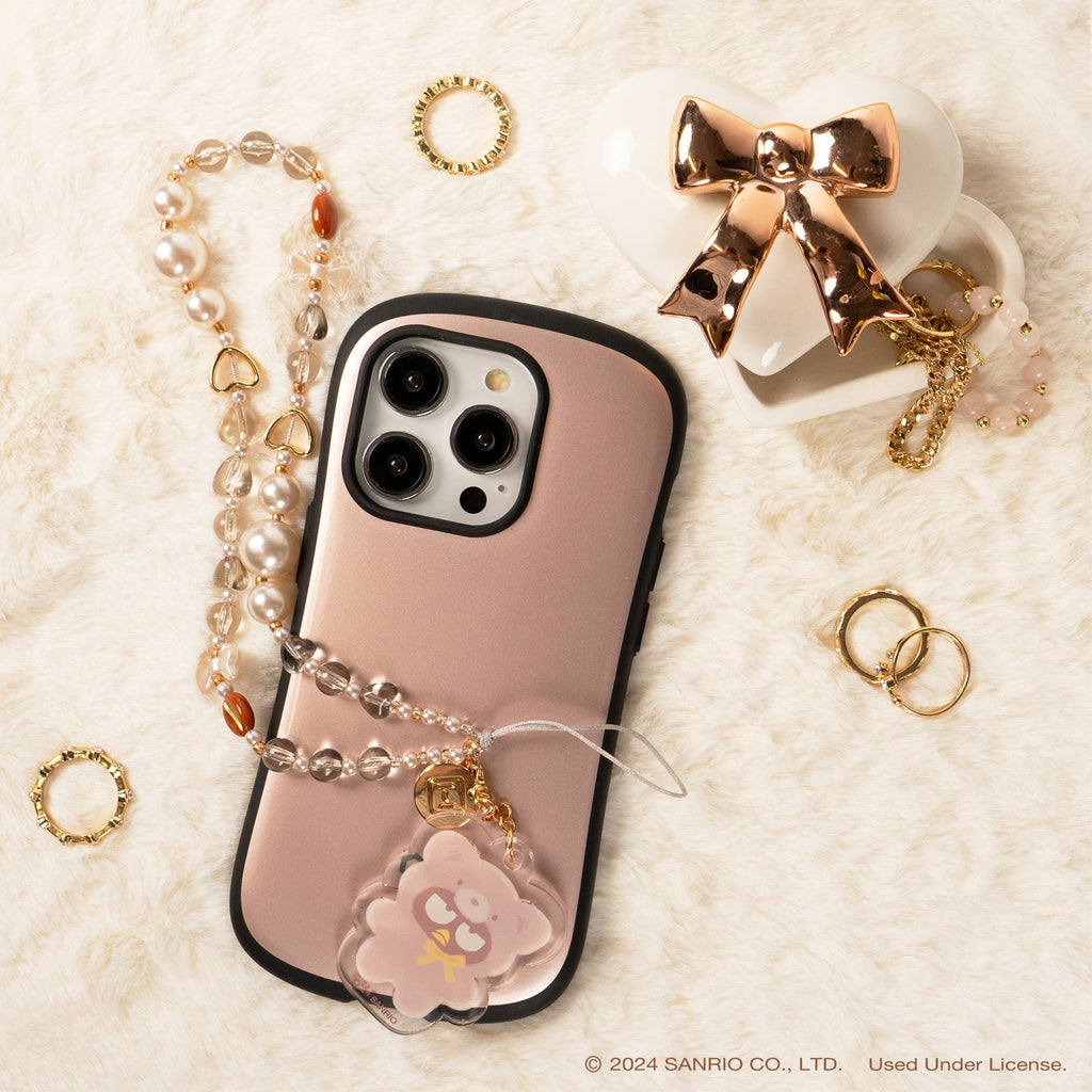 Badtz-maru Latte Bear Beaded Phone Wrist Strap Charm