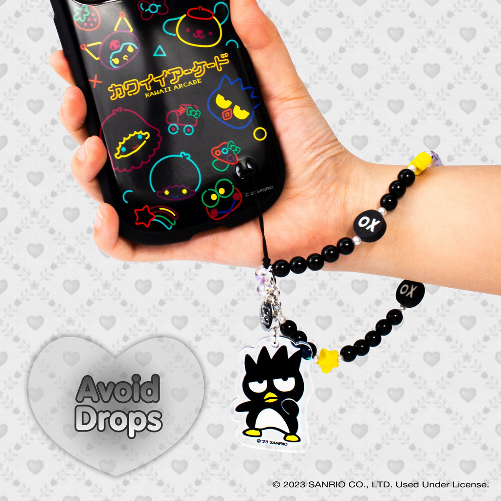 Badtz Maru Beaded Phone Charm Wrist Lanyard Strap