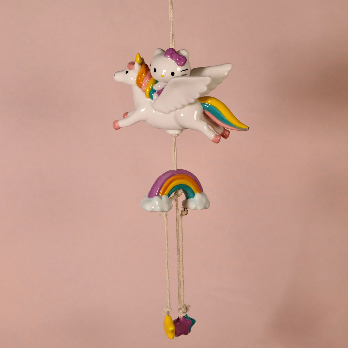 Hello Kitty Celestial Unicorn Ceramic Wind Chime