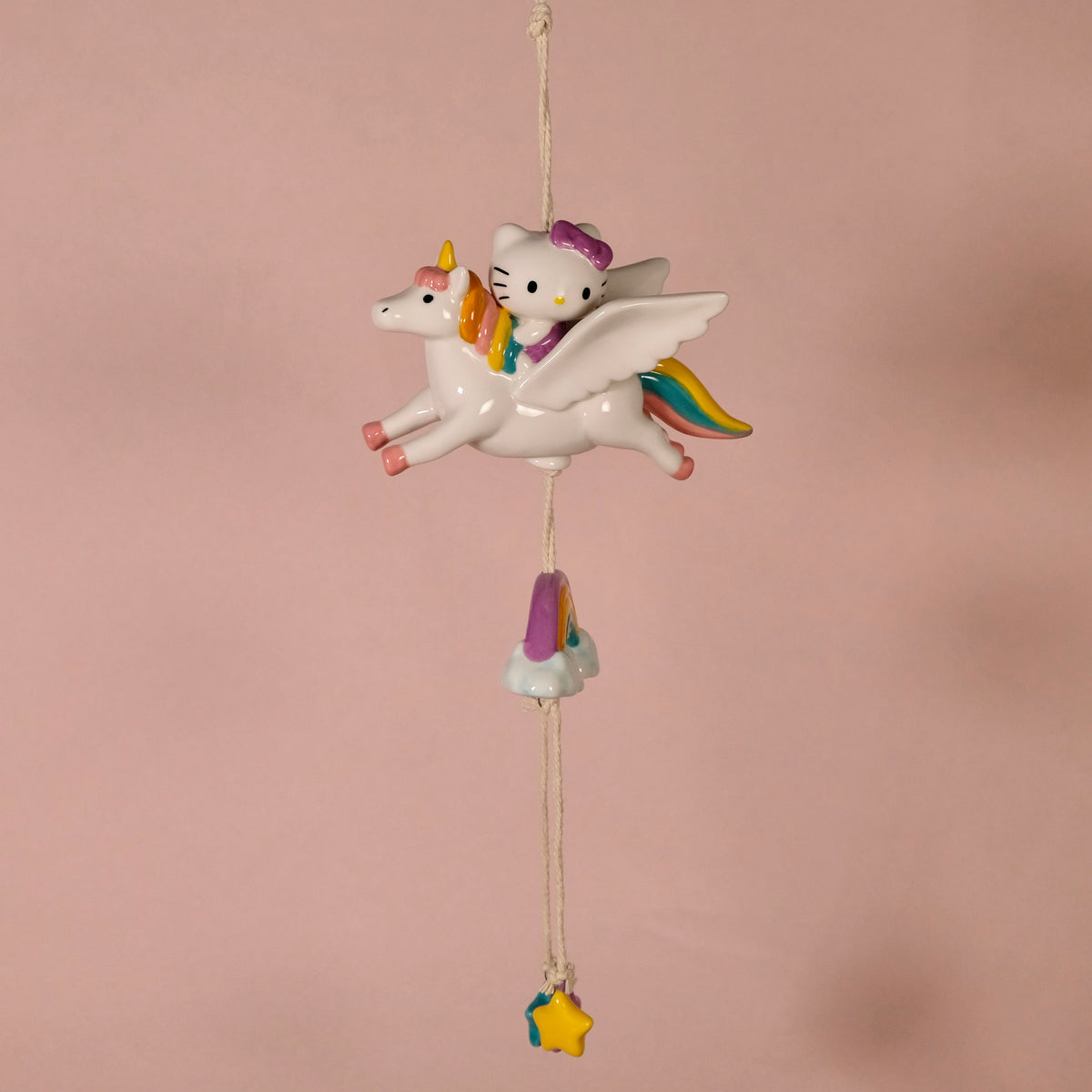 Hello Kitty Celestial Unicorn Ceramic Wind Chime