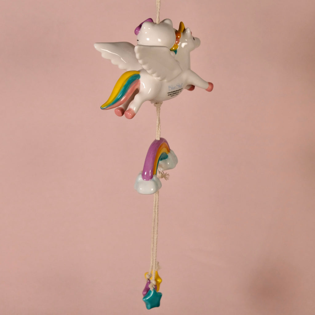 Hello Kitty Celestial Unicorn Ceramic Wind Chime