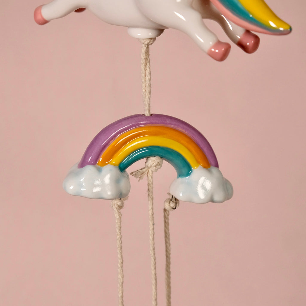Hello Kitty Celestial Unicorn Ceramic Wind Chime