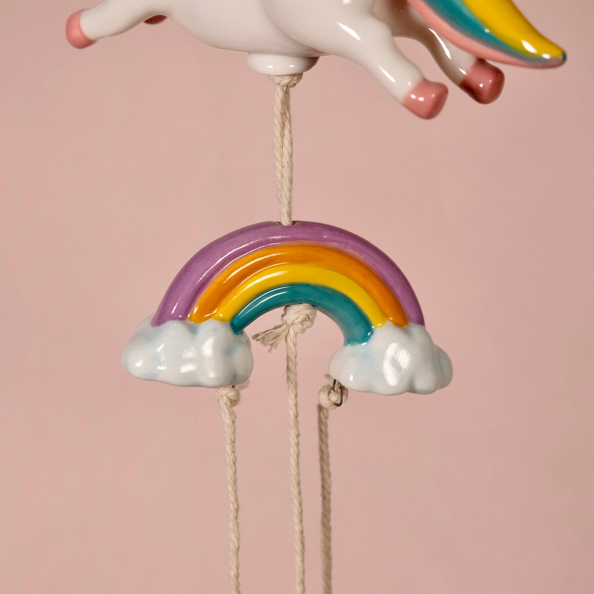 Hello Kitty Celestial Unicorn Ceramic Wind Chime
