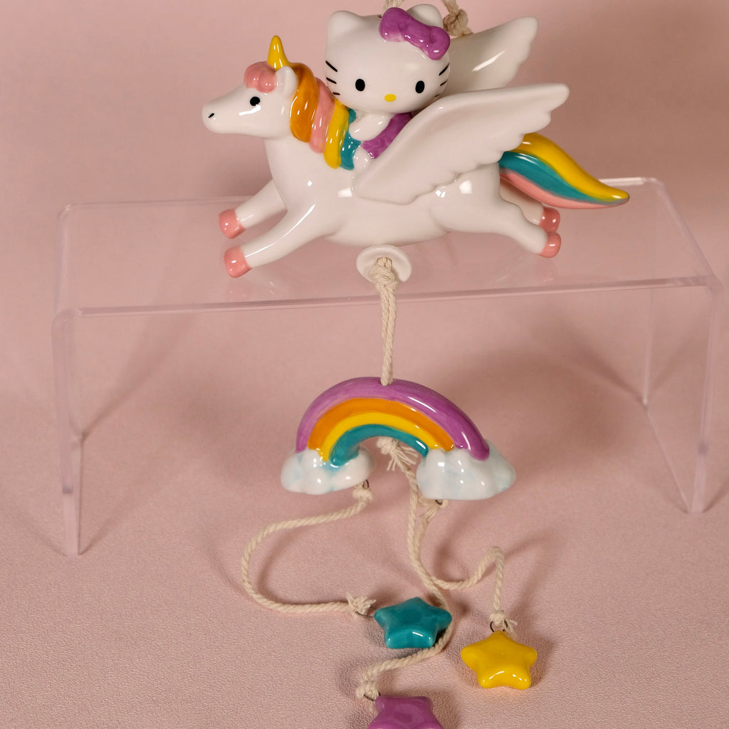Hello Kitty Celestial Unicorn Ceramic Wind Chime