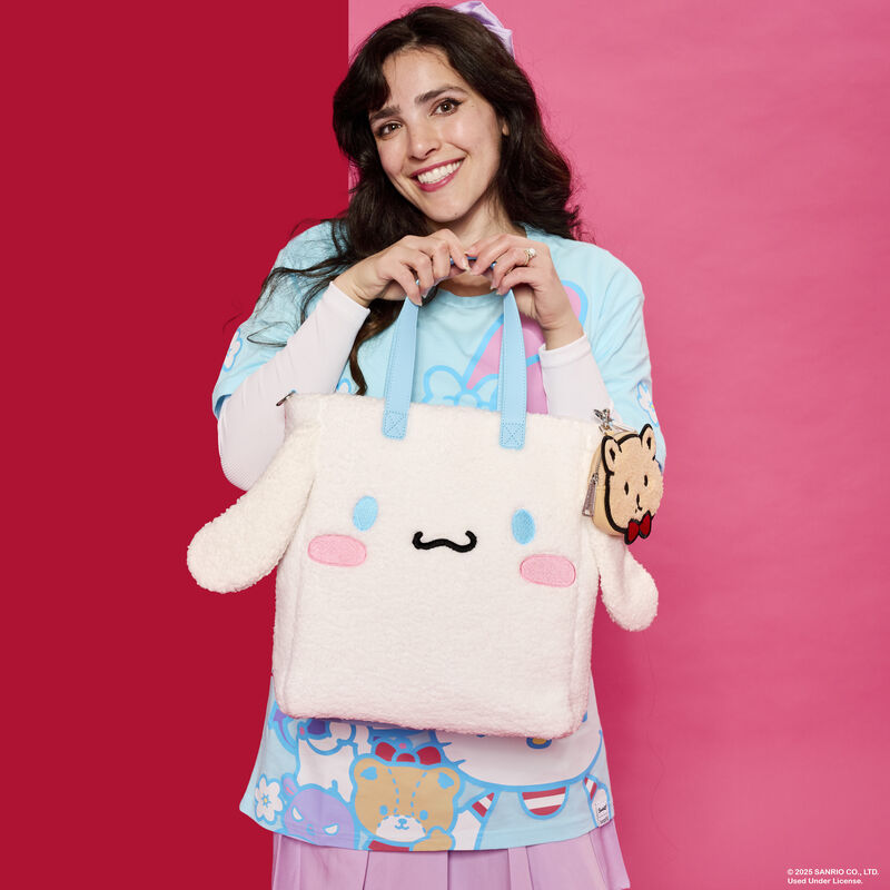 Cinnamoroll Sherpa Tote Bag With Coin Pouch by Loungefly