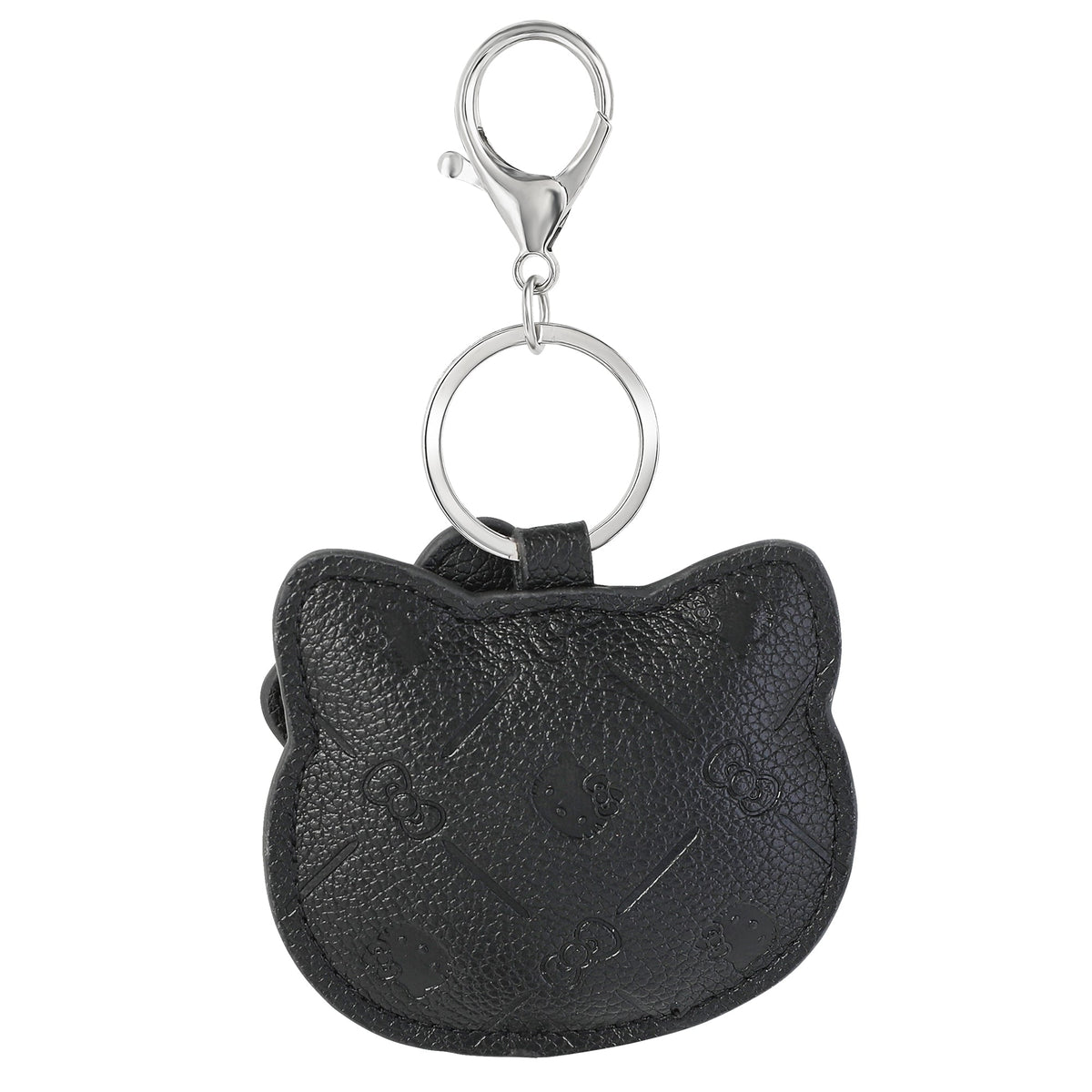 Hello Kitty Debossed Keychain, Black