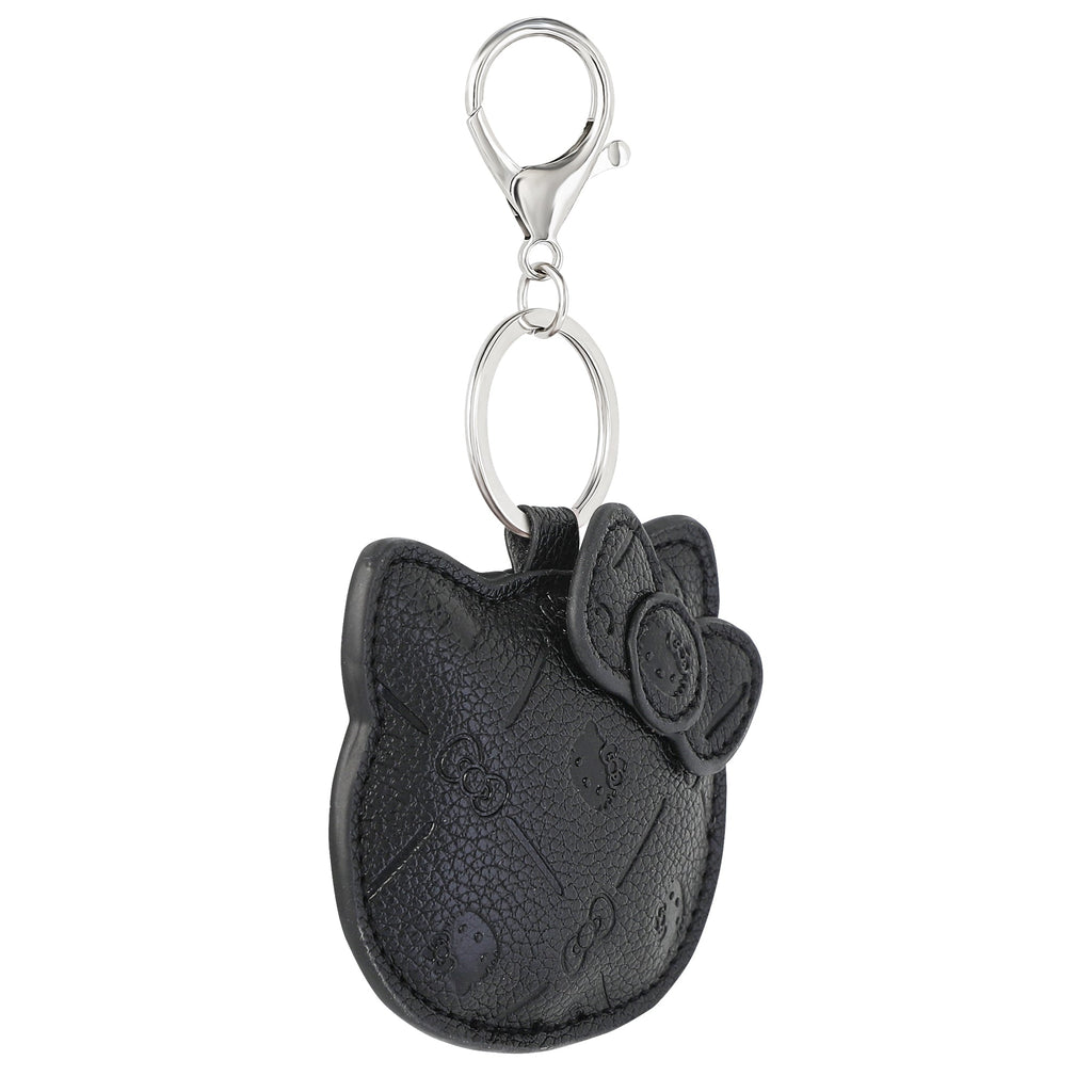 Hello Kitty Debossed Keychain, Black