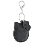 Hello Kitty Debossed Keychain, Black