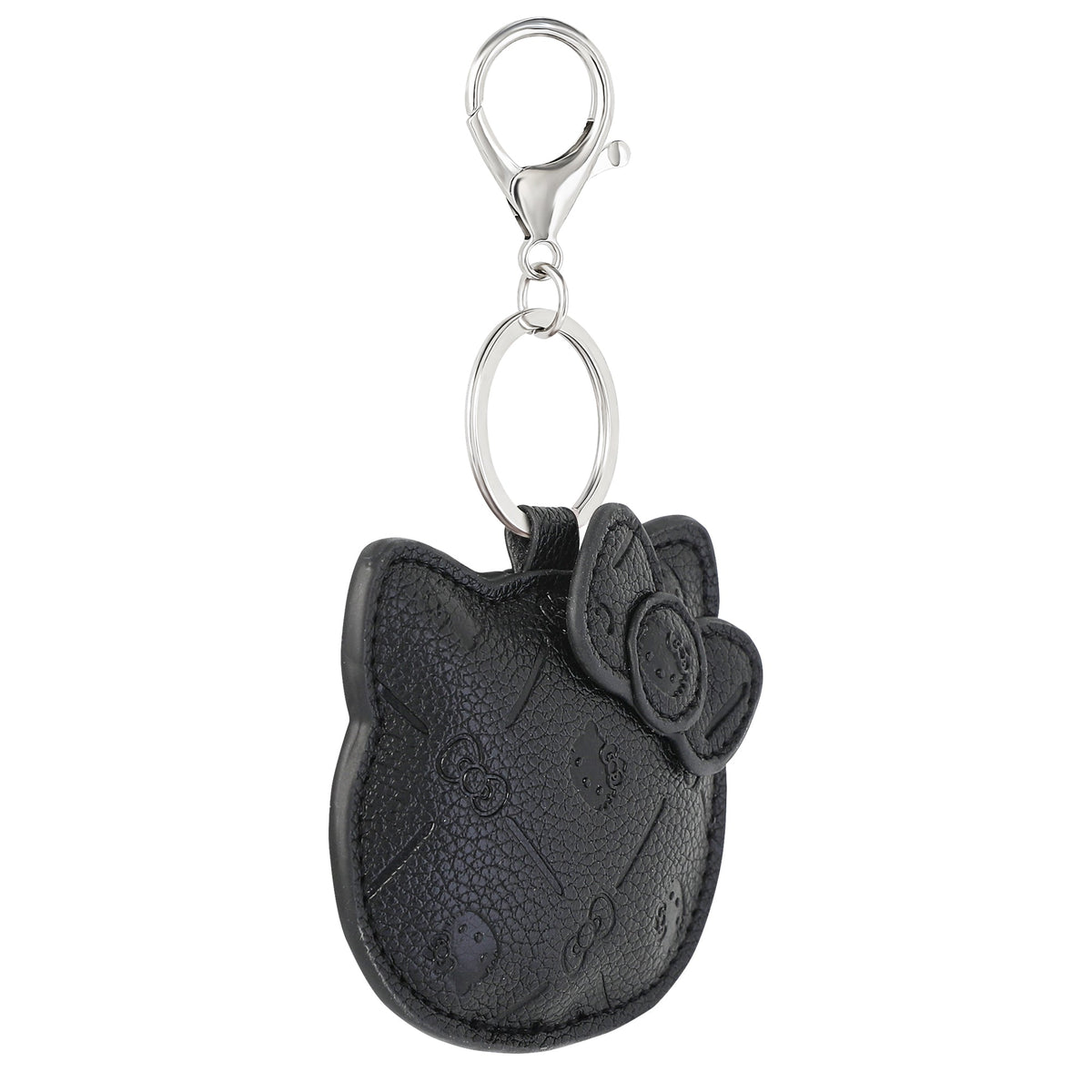 Hello Kitty Debossed Keychain, Black