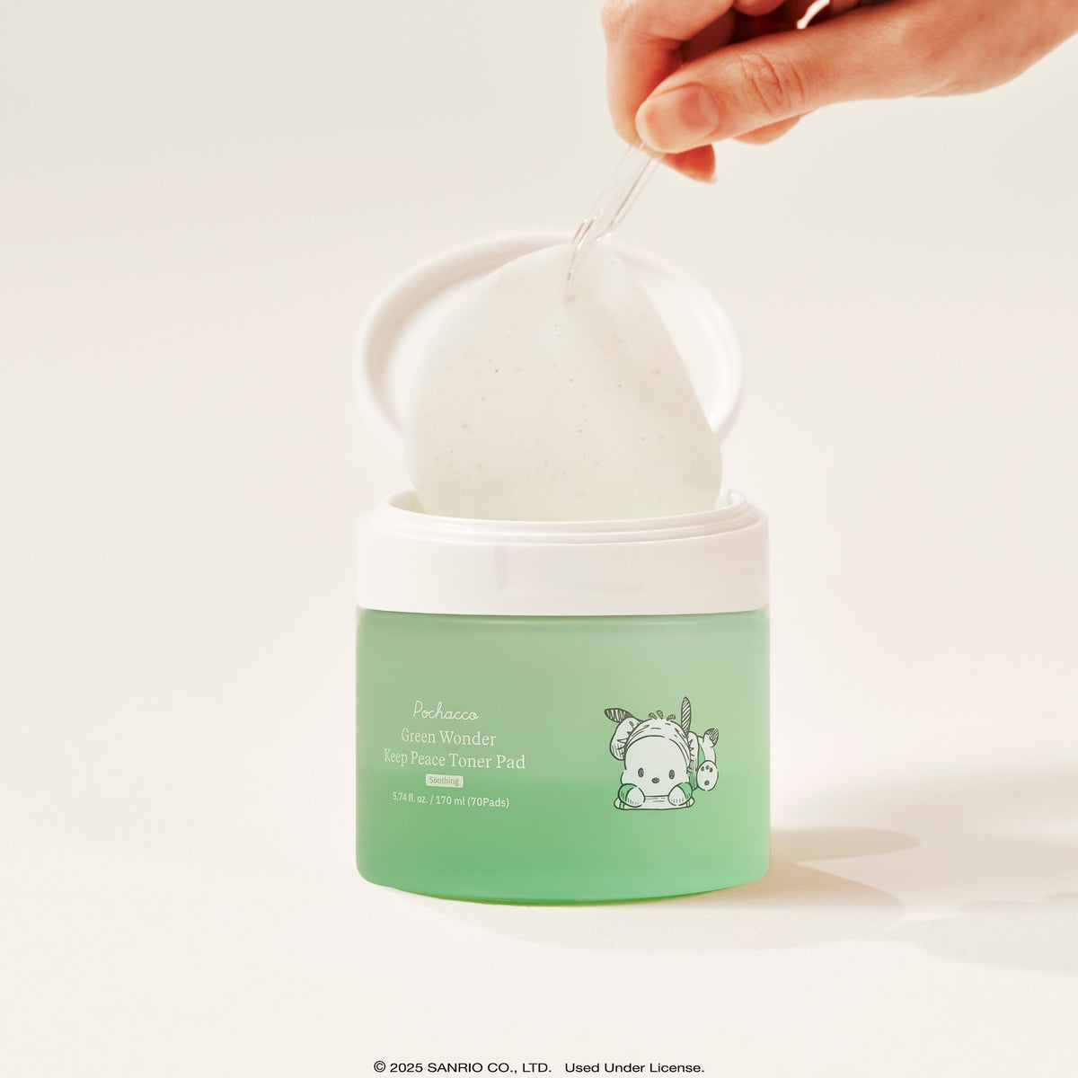 Pochacco ByUR Green Wonder Keep Peace Toner Pad, K-Spa Edition