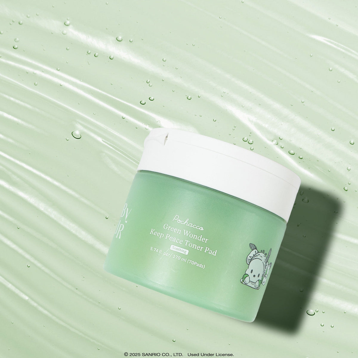 Pochacco ByUR Green Wonder Keep Peace Toner Pad, K-Spa Edition