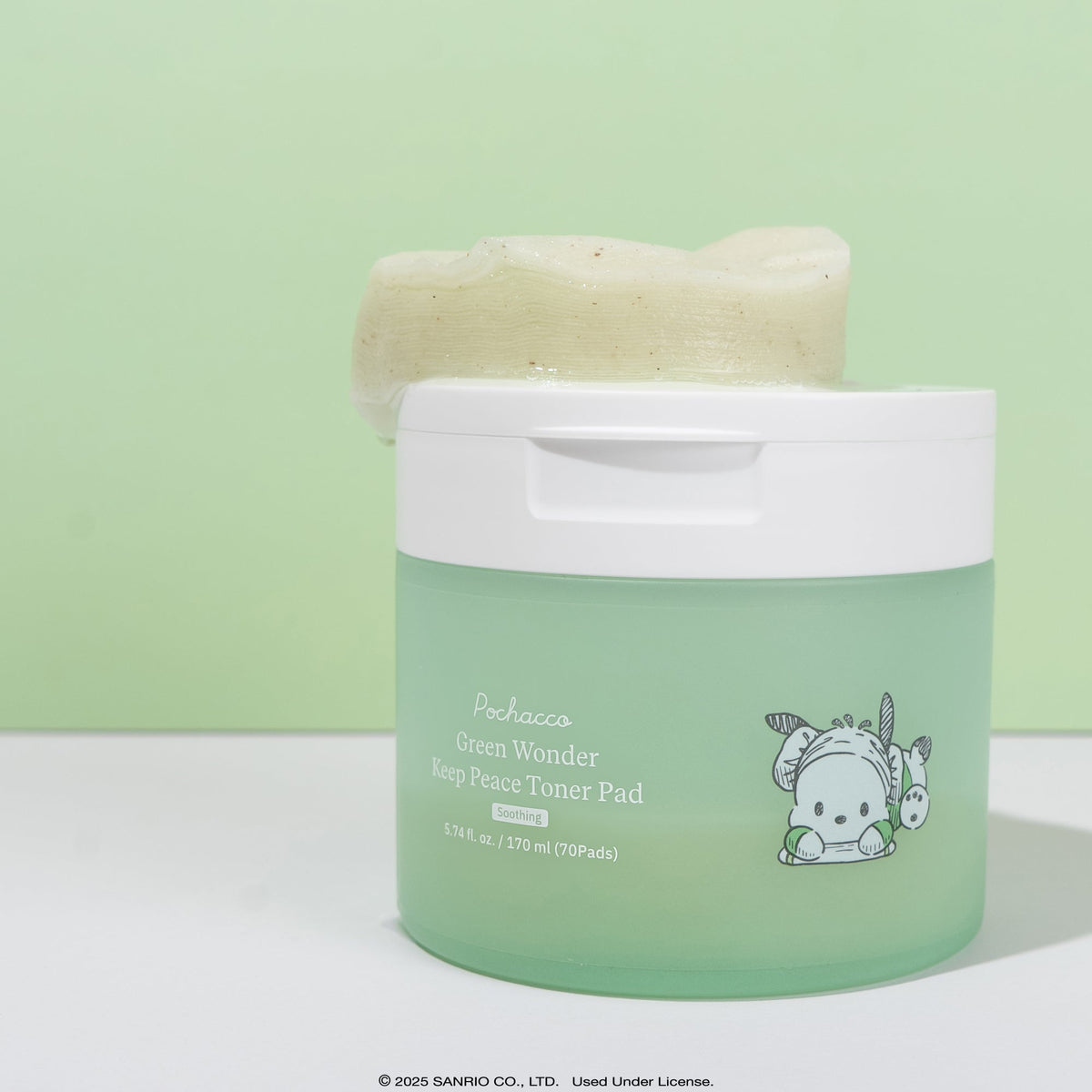 Pochacco ByUR Green Wonder Keep Peace Toner Pad, K-Spa Edition