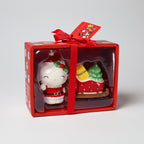Hello Kitty Holiday Ceramic Salt and Pepper Set, Sled