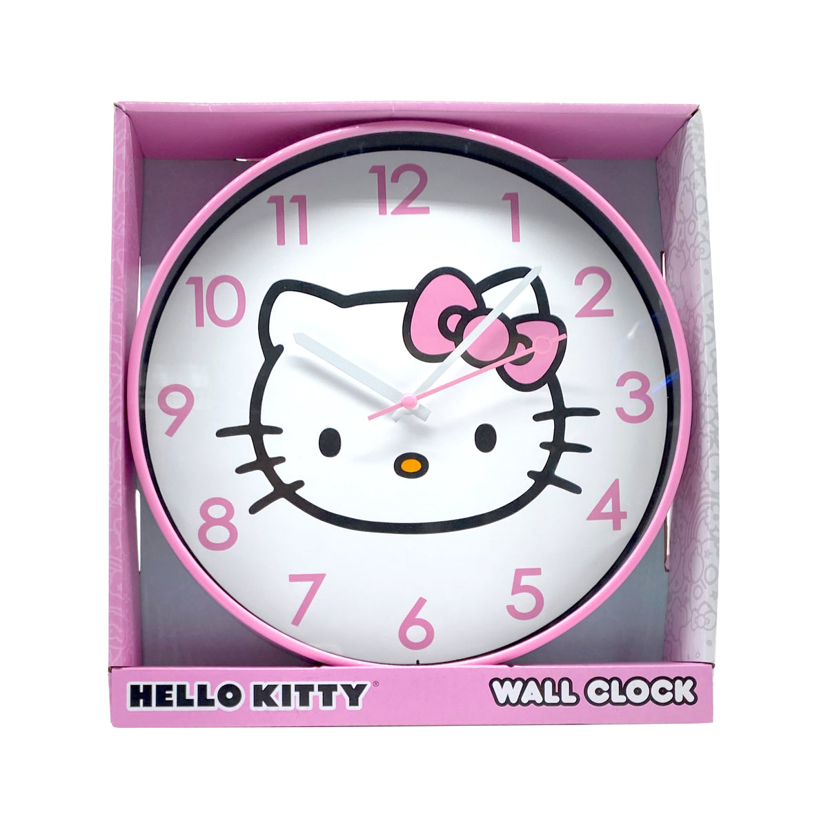 Hello Kitty Pink Classic Analog Wall Clock, 9.75 Inch