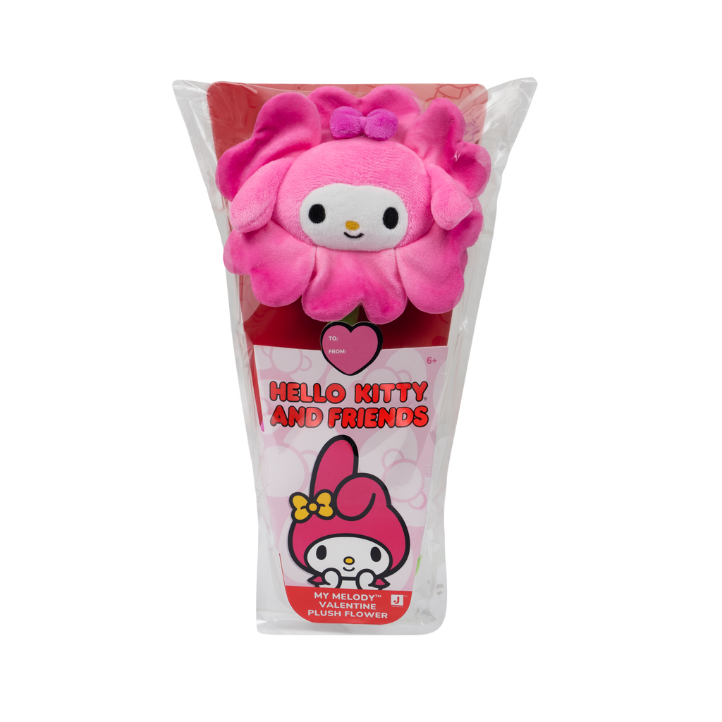My Melody Valentine Flower Plush, Ombre Pink, 14 Inch