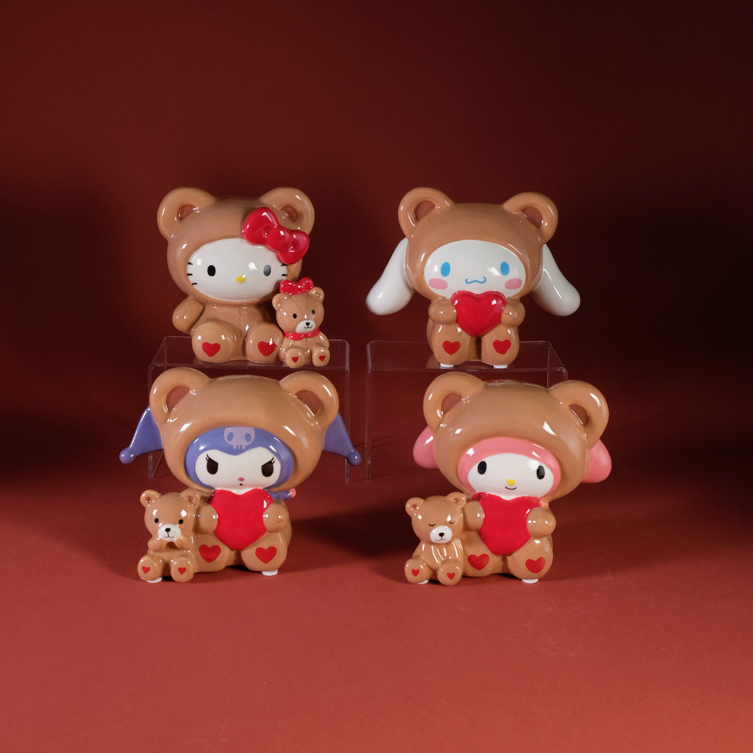 My Melody and Teddy Bear Love Ceramic Figurine
