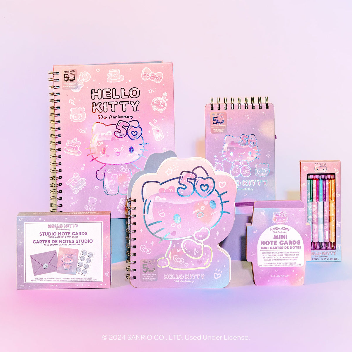 Hello Kitty 50th Anniversary Note Cards and Wax Seals Set Studio Oh