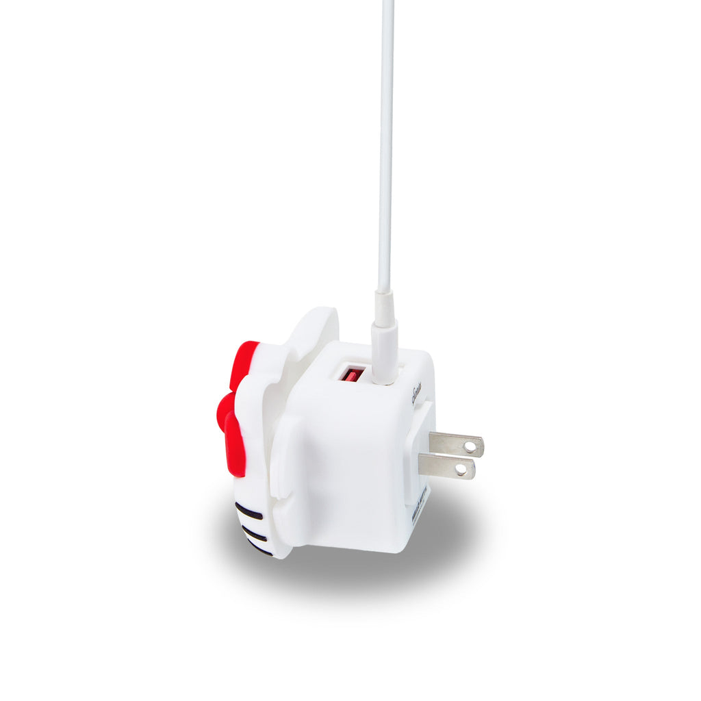 Hello Kitty x Sonix 3D Silicone USB Wall Adapter with Cord Wrap
