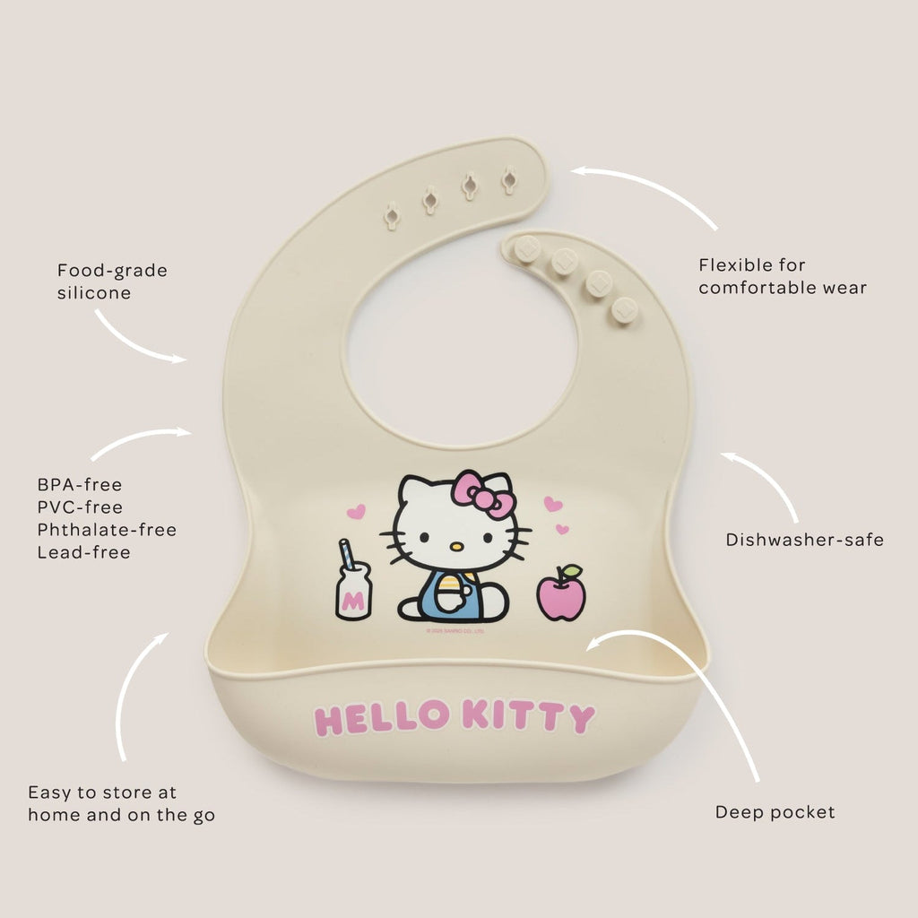 Hello Kitty JuJuBe Waterproof Silicone Baby Bib
