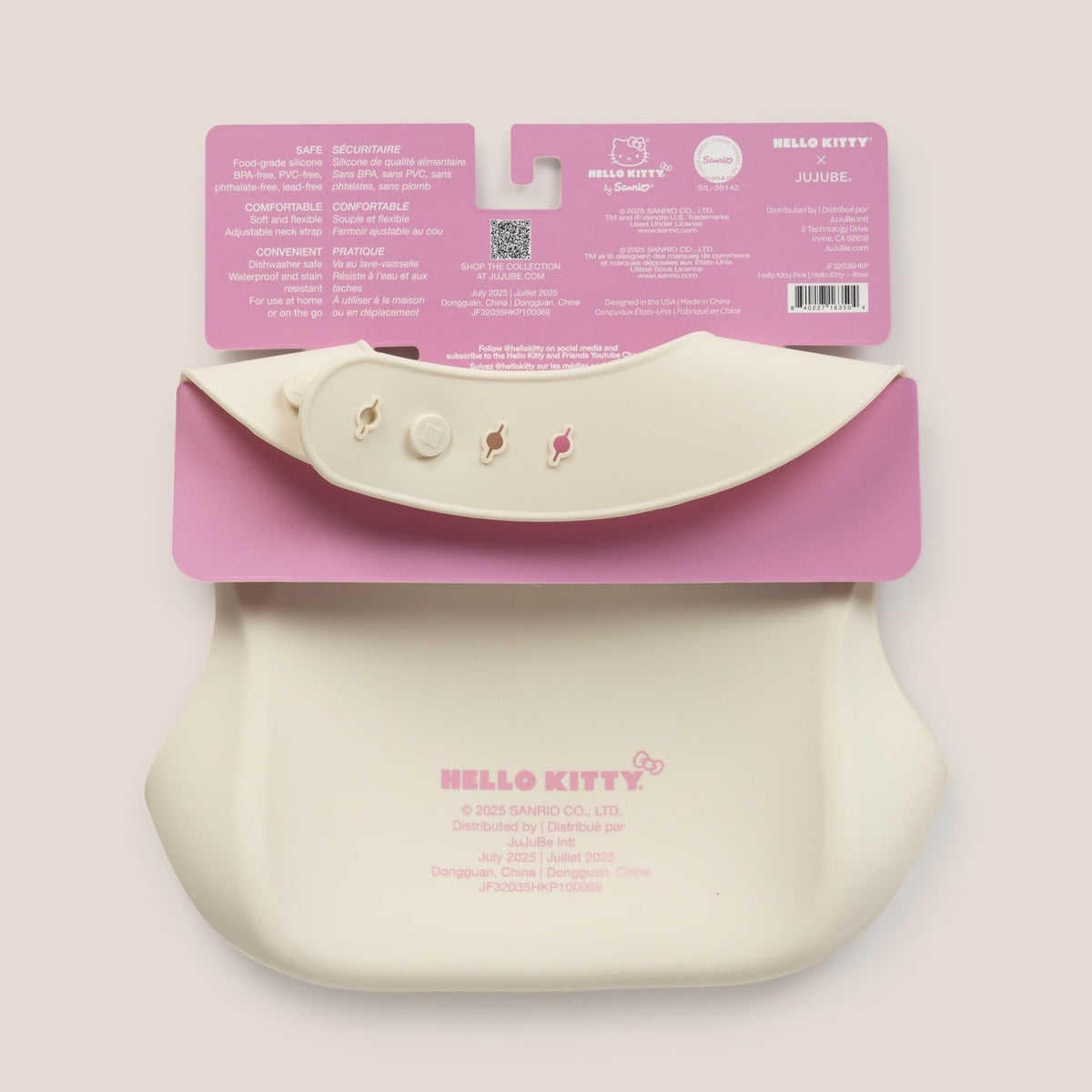 Hello Kitty JuJuBe Waterproof Silicone Baby Bib