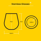 Hello Kitty and Friends Above the Clouds Stemless Glasses Set of 4