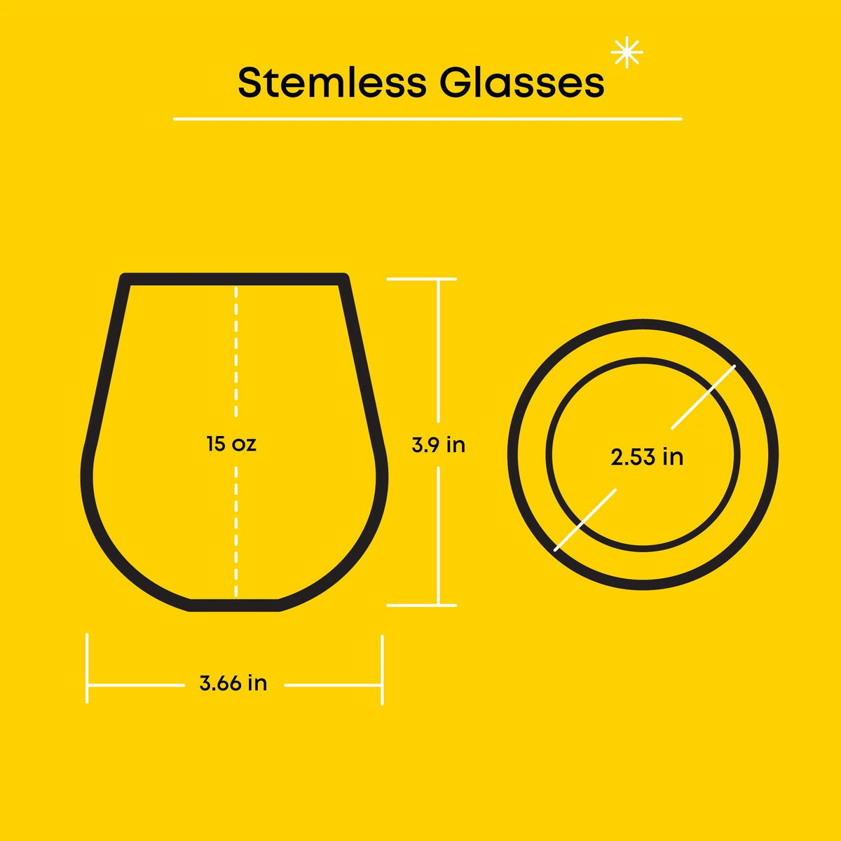 Hello Kitty and Friends Above the Clouds Stemless Glasses Set of 4