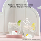 Hello Kitty and Mimmy 3D Icon Short Glasses Set of 2