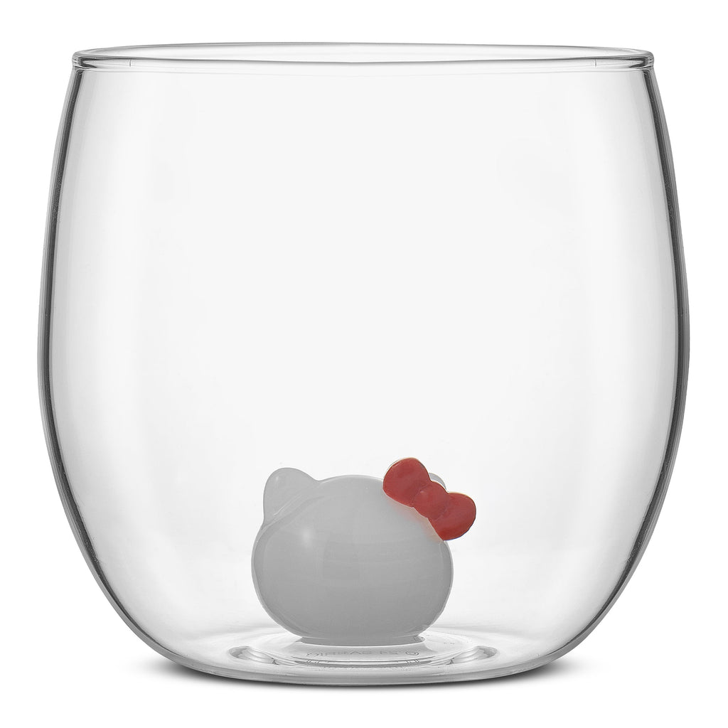 Hello Kitty and Mimmy 3D Icon Short Glasses Set of 2