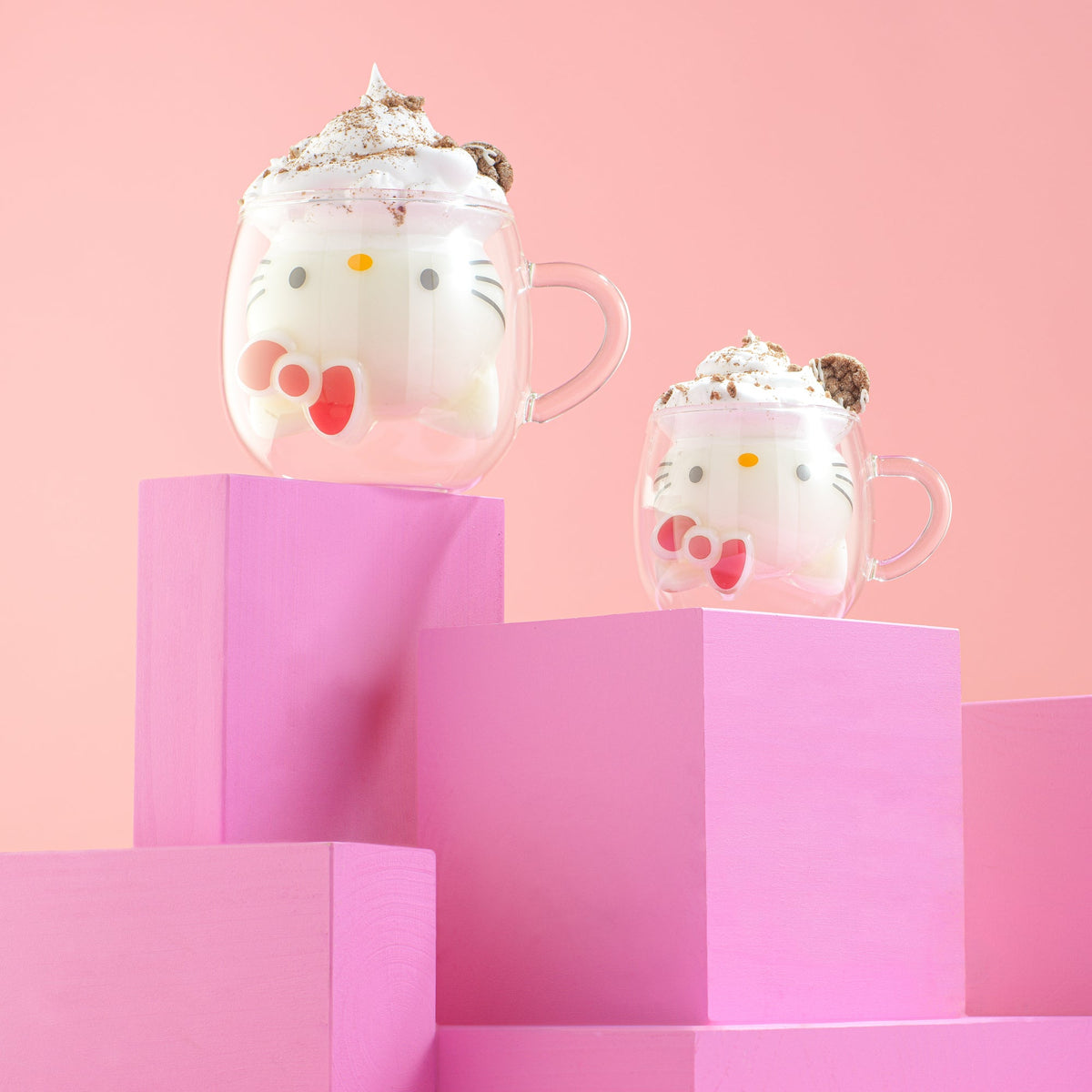 Hello Kitty 3D Double Wall Espresso Glass, 5.5 Oz