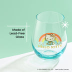 Hello Kitty Sweet Rainbow Stemless Glasses Set of 4