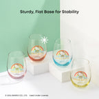 Hello Kitty Sweet Rainbow Stemless Glasses Set of 4
